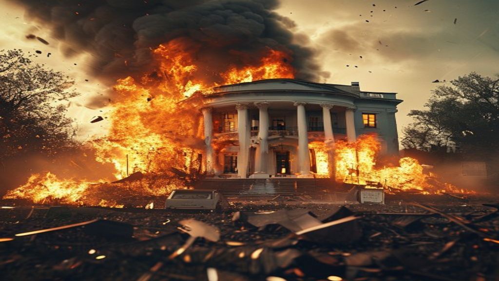 WHITE HOUSE BURNS TO THE GROUND AS TRUMP'S BIRTHDAY WRECKS THE NATION!