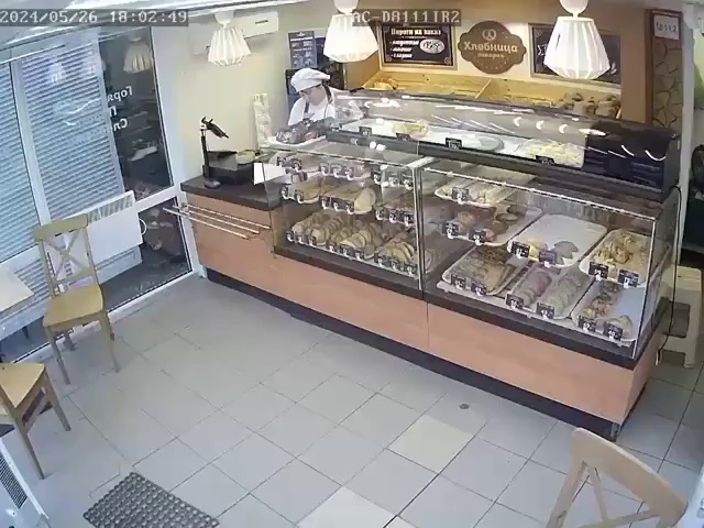 A car crashed into a bakery