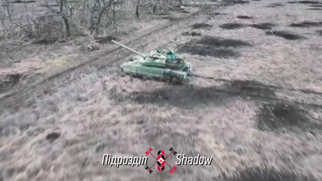 Copter drops down abandoned  tank