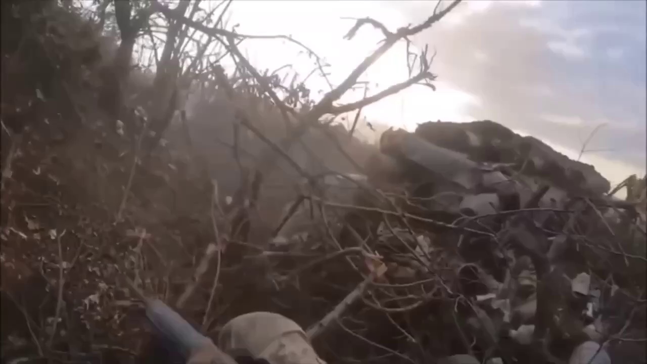 Video recorded on a Go-Pro camera by one of the soldiers during the battle.